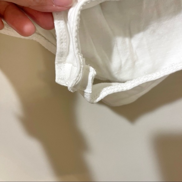 Heart & Hips White Black Band Tube Bandeau Style Bodysuit -Small - Picture 6 of 6